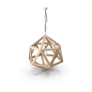 Wooden ceiling lamp